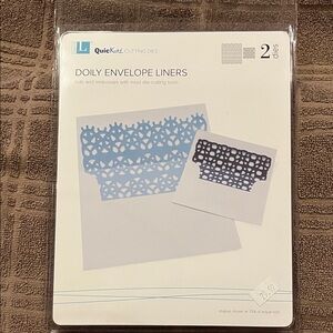 NEW QuicKutz Doily Envelope Liners Cutting Dies Set of 2 Lifestyle Crafts